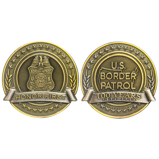 H-009 Border Patrol Agent 100th Anniversary Centennial Honor First CBP USBP Challenge Coin