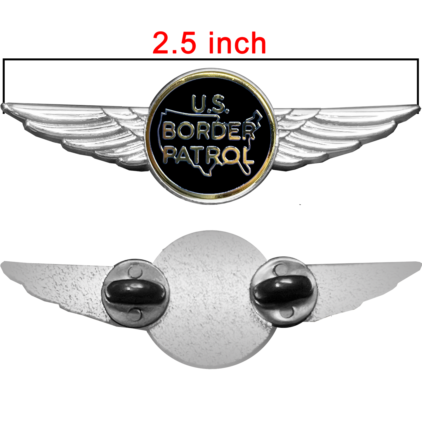 Full size Border Patrol Agent Pilot Aviation Operations Crew Wings pin drone helicopter airplane aircraft