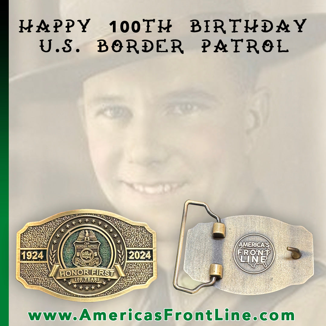 BL3-023 Border Patrol Agent 100th Anniversary Centennial Belt Buckle BPA Border Patrol Agent