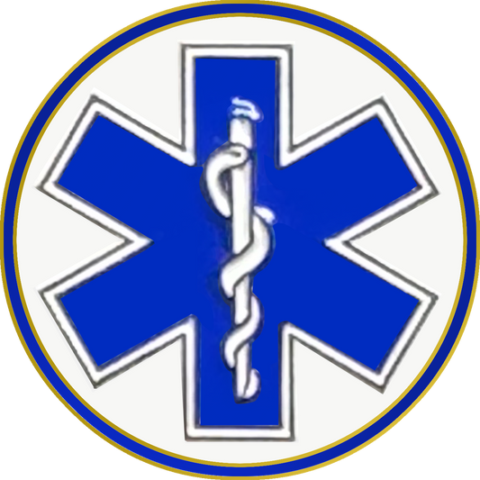 PBX-009-D EMT EMS Paramedic caduceus Fire Rescue lapel pin