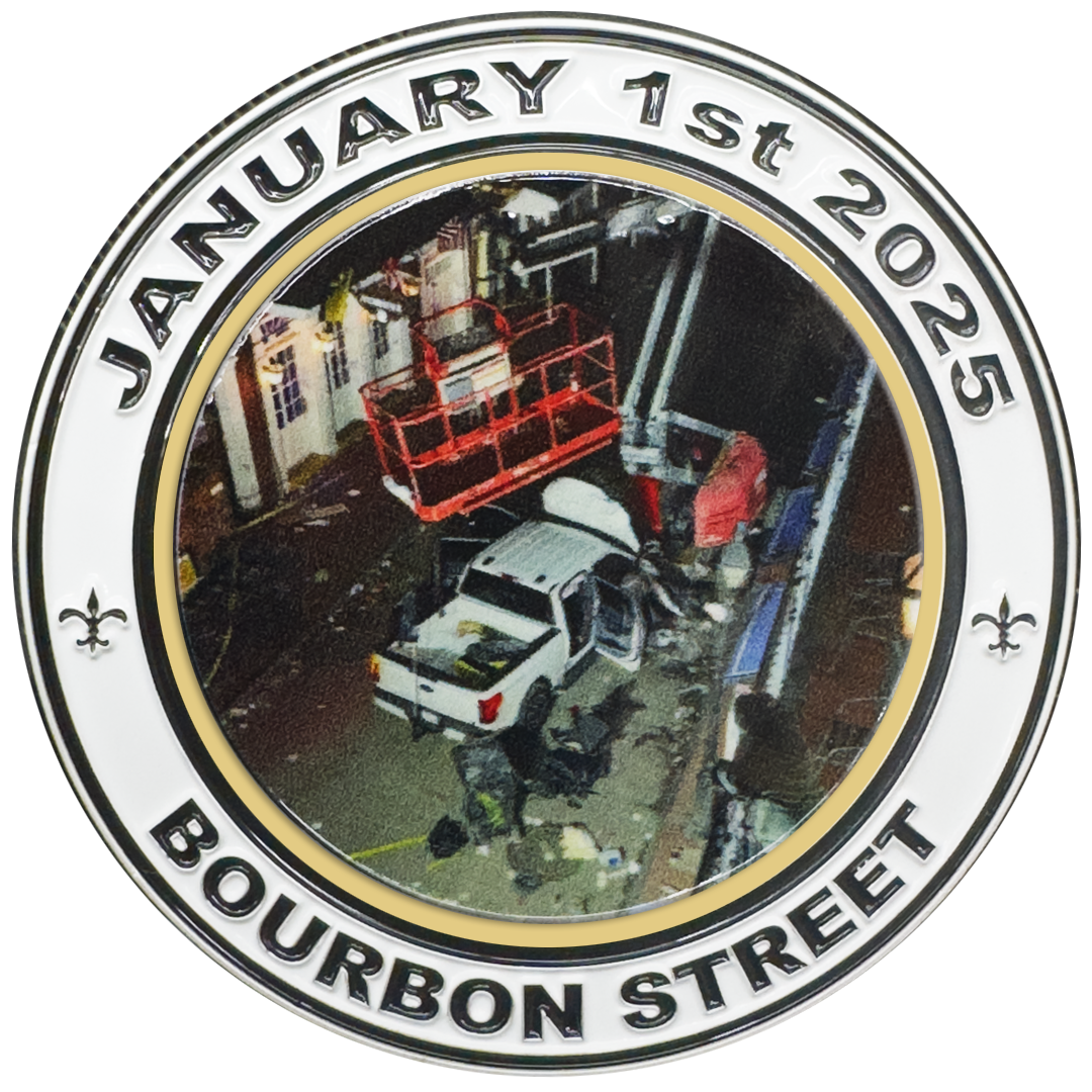 EL17-10 FBI New Orleans Police Department Louisiana State Trooper Challenge Coin NOLA NOPD Army CID HSI