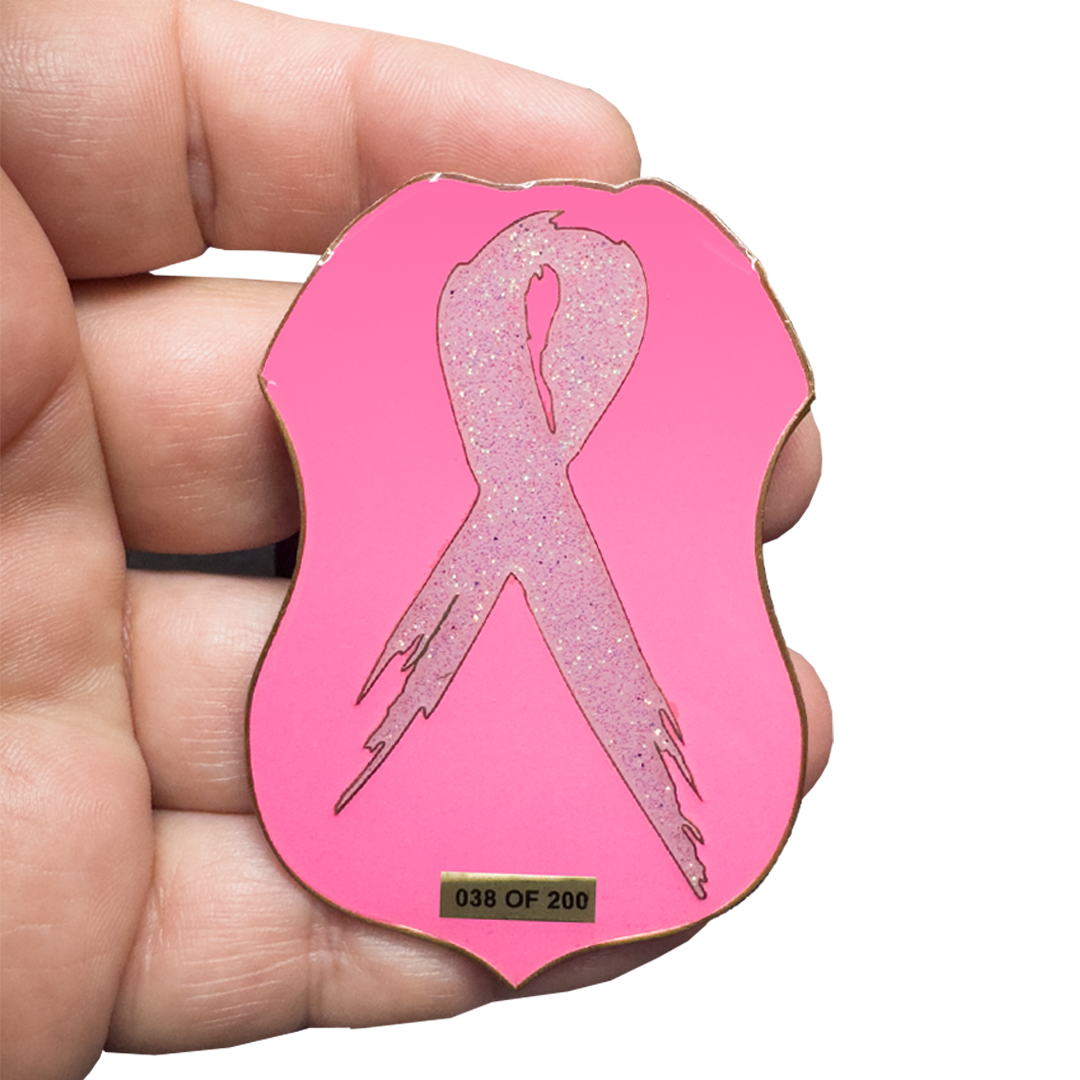 BL2-010A Thin Pink Line HSI Special Agent Breast Cancer Awareness Month 2025 Challenge Coin