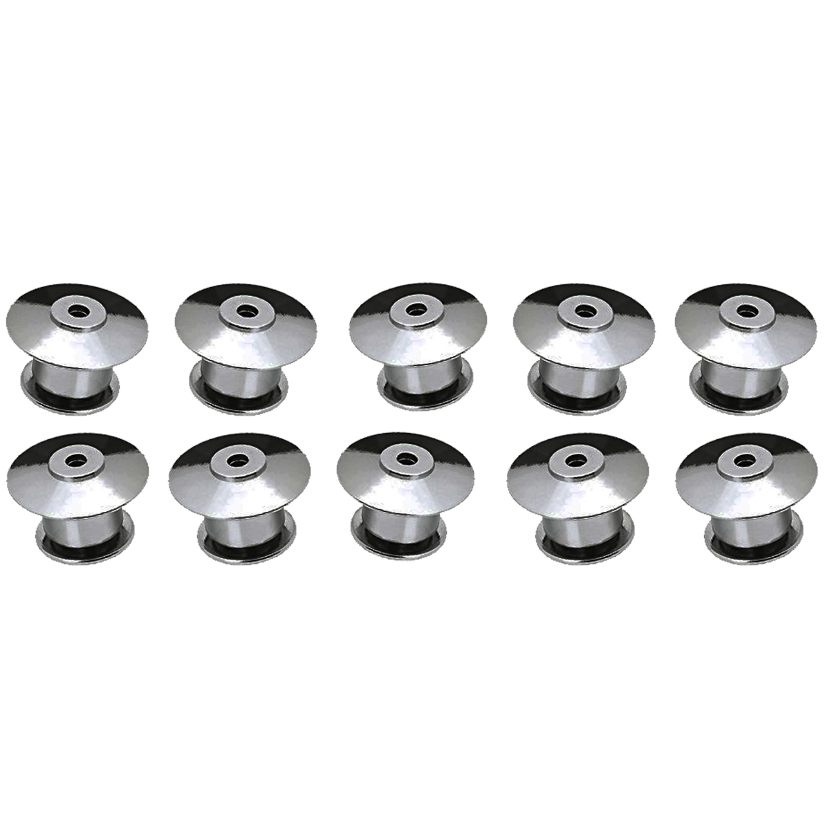 10 Silver Deluxe Safety Locking Pin Backs, Pin Keepers Locking Clasps Scouts Uniform Nameplate