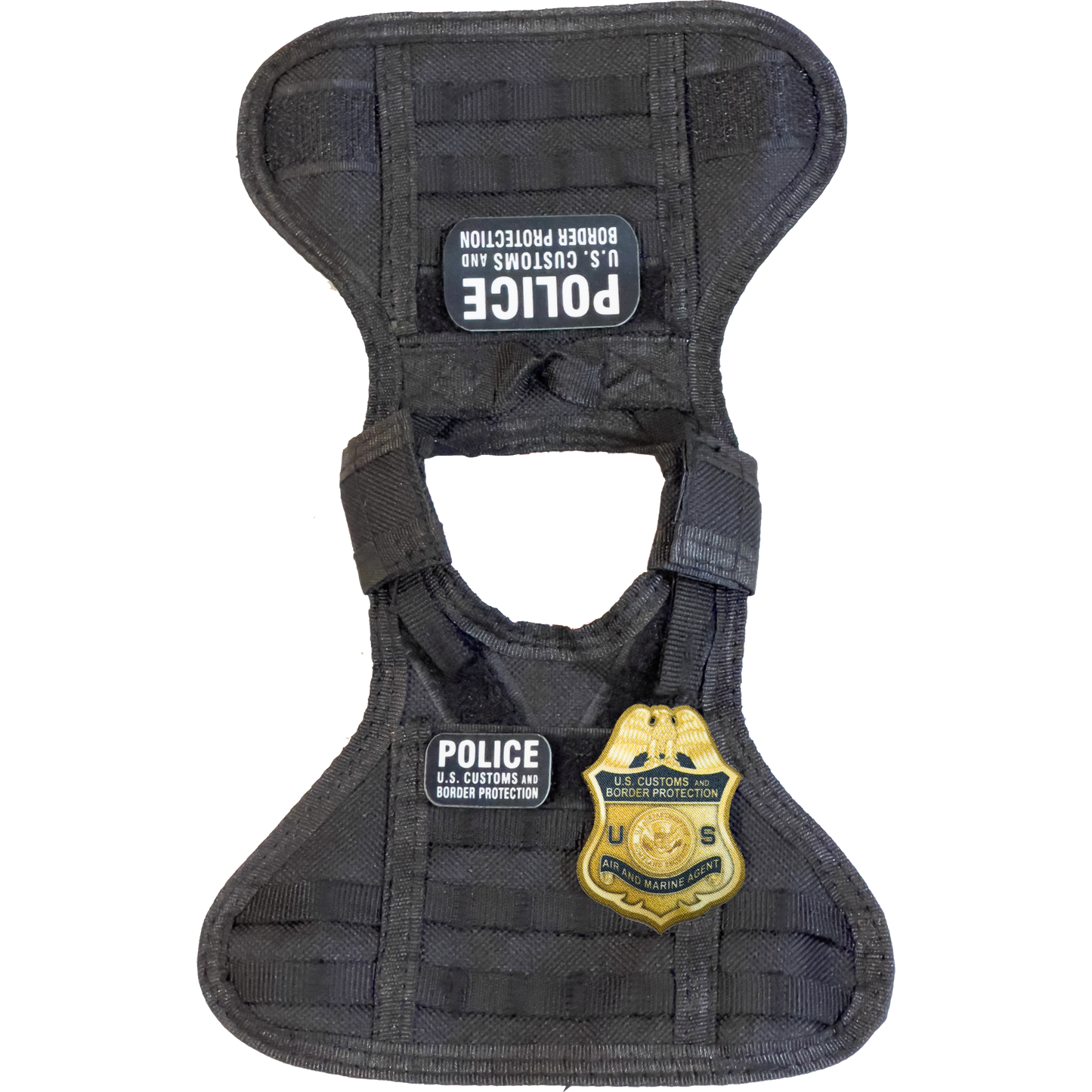 GB2-003 CBP AMO Air and Marine Agent Tactical Beverage Bottle or Can Cooler Vest with removable patches perfect gift for Challenge Coin collectors