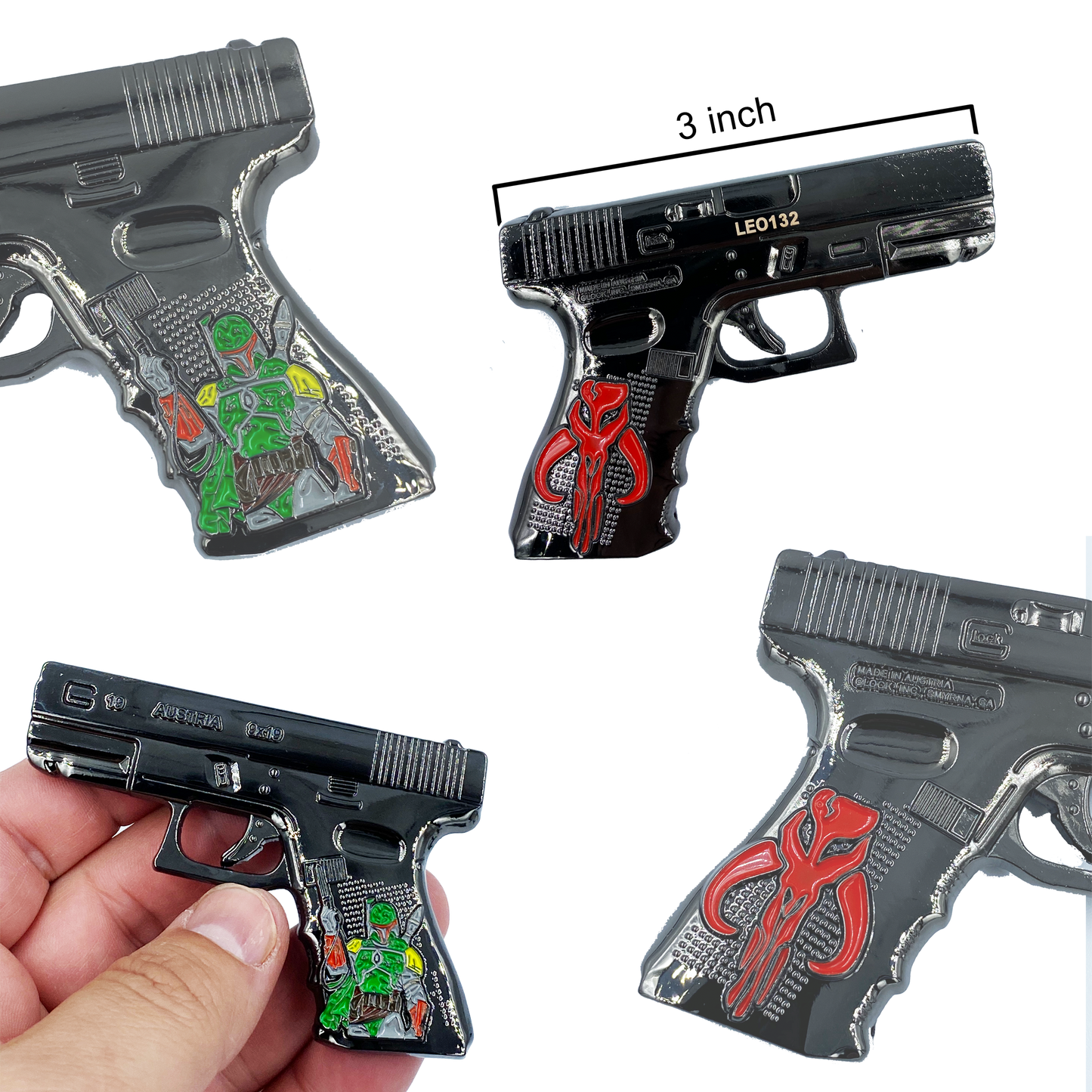 discontinued DD-005 Blaster Challenge Coin Large 3 inch heavy medallion