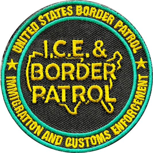 BL17-008 ICE and Border Patrol Agent Joint Ops Special Operations TDY Morale Patch HSI CBP
