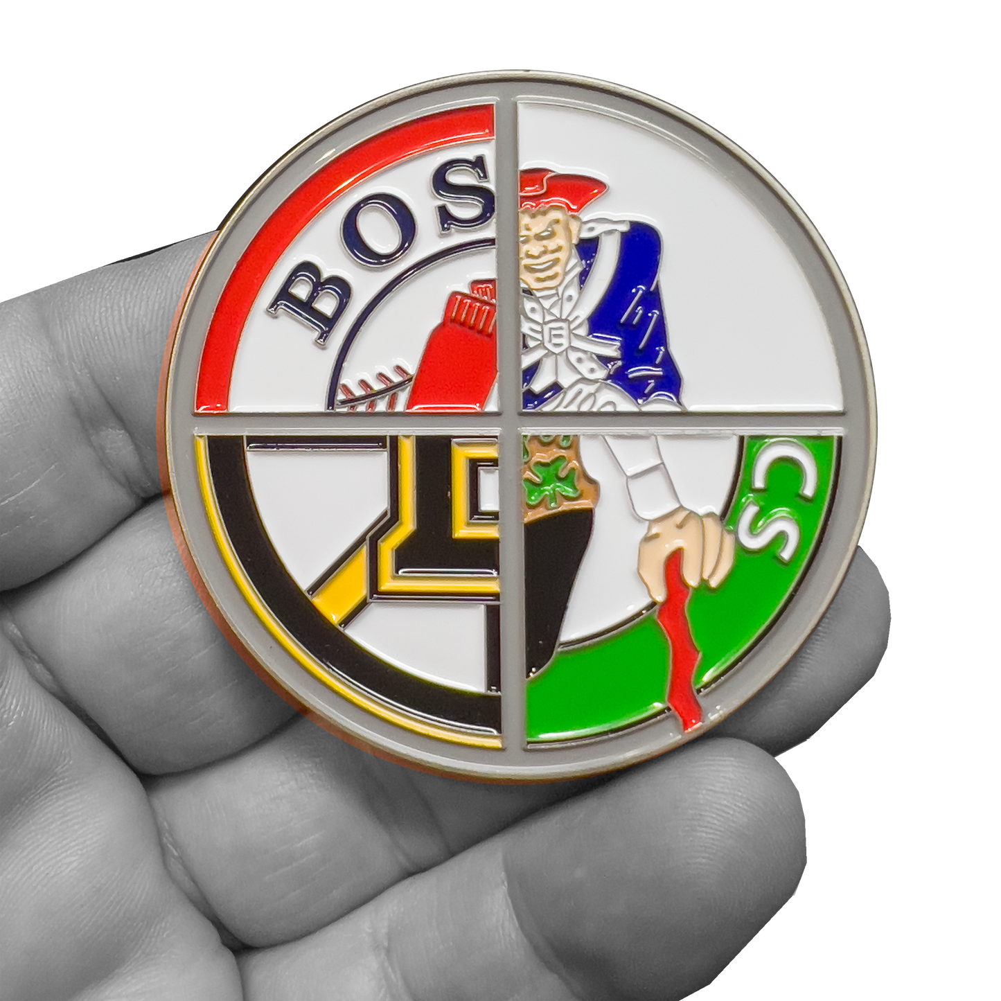 GL10-004 Boston Police Massachusetts State Trooper Sports Challenge Coin