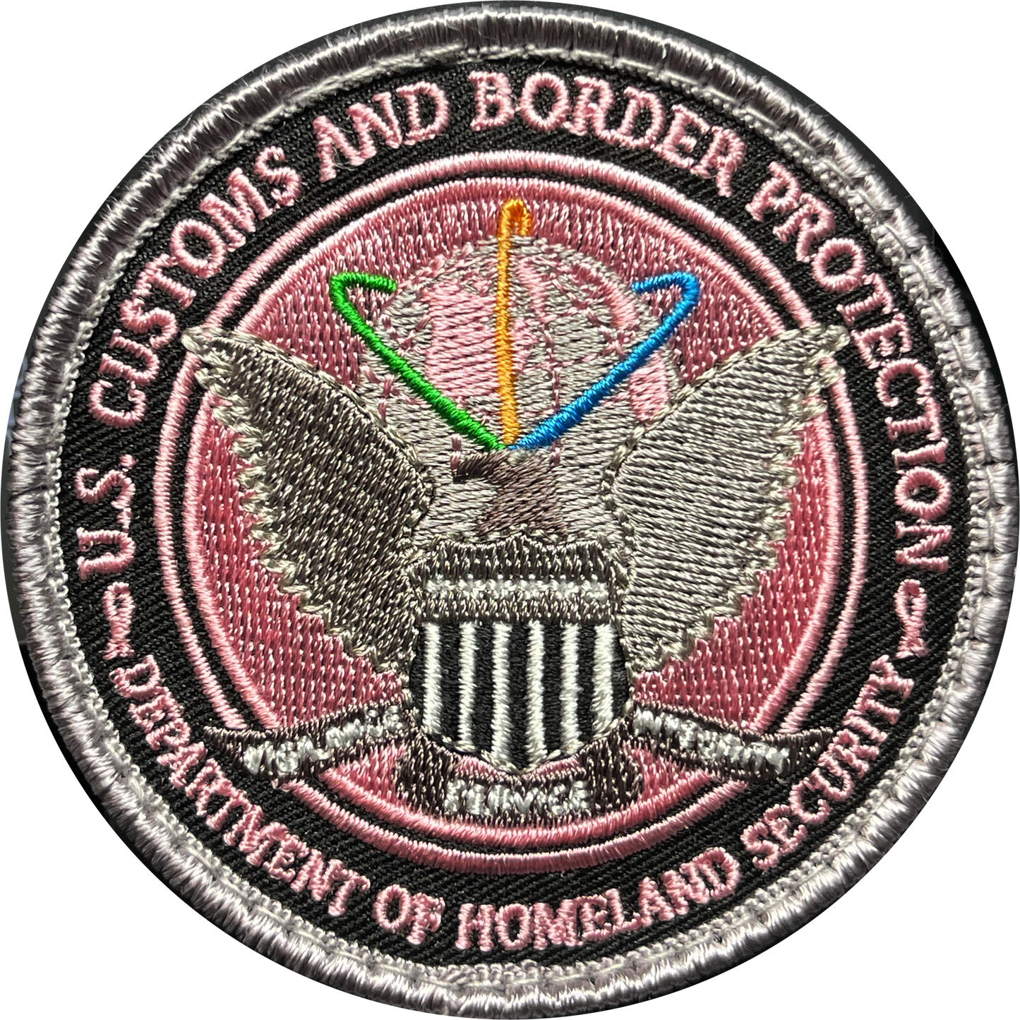 discontinued BL14-023 Pink Ribbon Breast Cancer Awareness Border Patrol Agent CBP Officer Air and Marine Patch