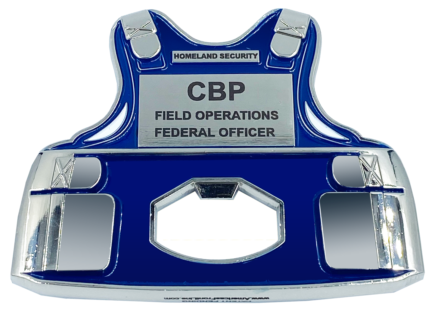 EL6-011 OFO CBP Field Operations Bottle Opener Body Armor Ballistic Vest Challenge Coin CBPO Field Ops CBP Officer