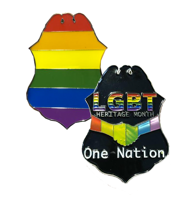JJ-018 LGBT Police Challenge Coin