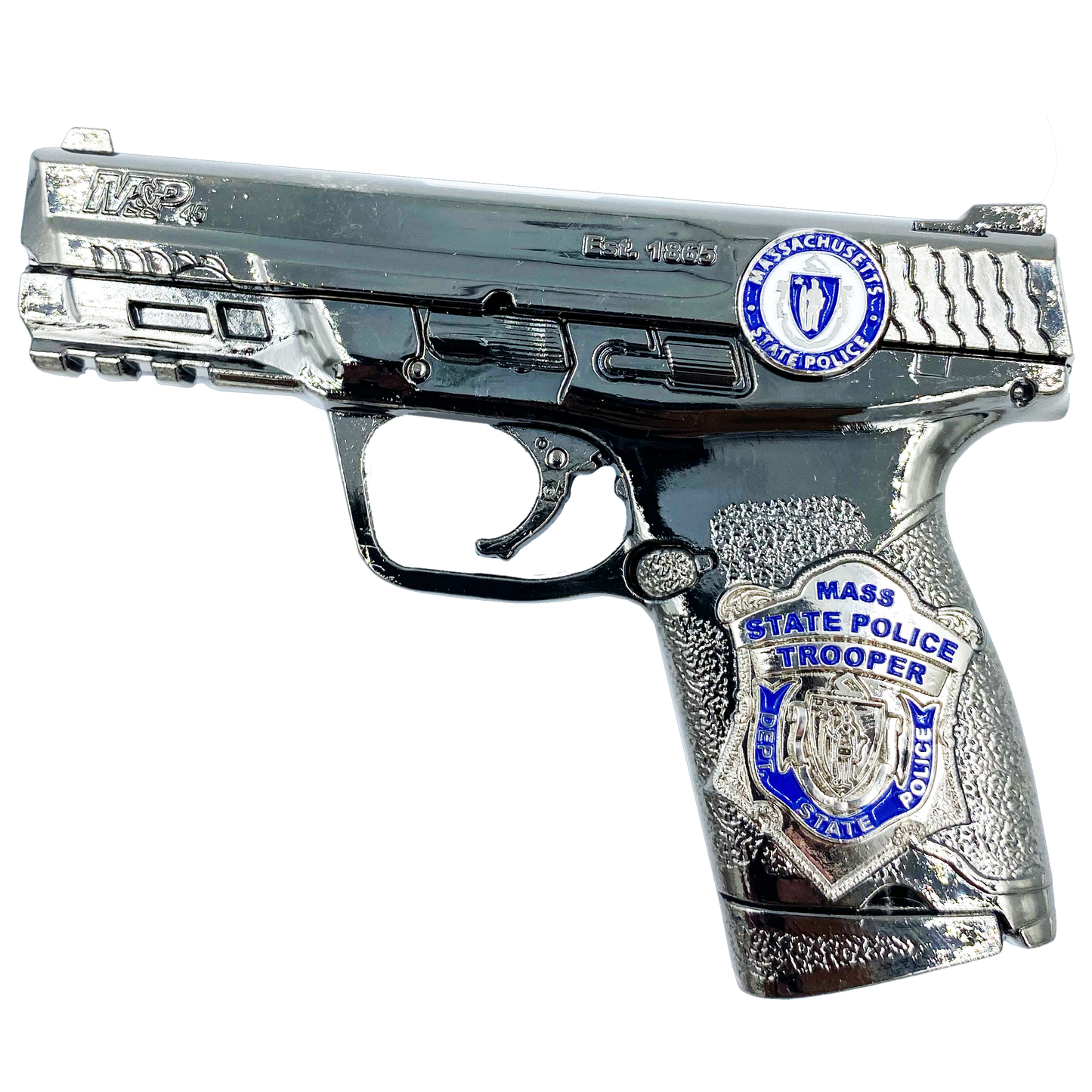 G-016 Massachusetts State Police Trooper Duty Smith & Wesson M&P 45 MSP Challenge Coin