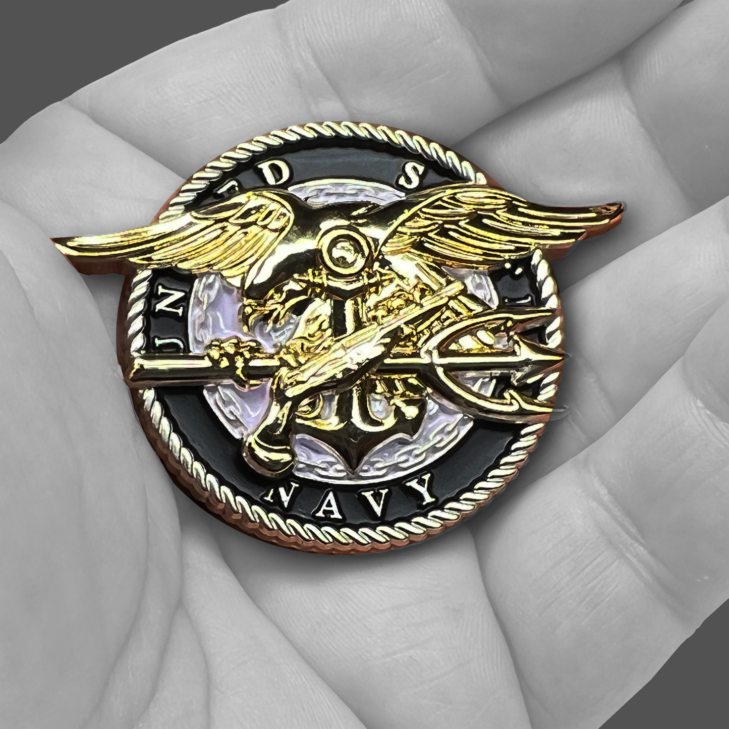 GL2-010 United States Navy Seals Trident Seal Team 6 USN Challenge Coin