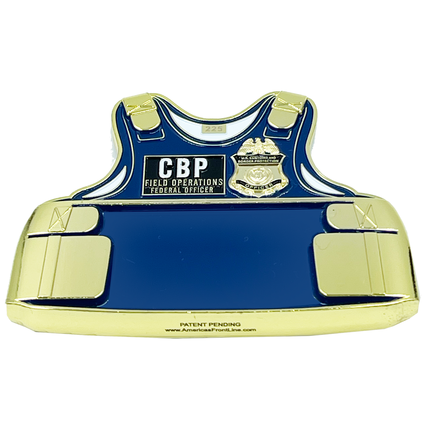 EL6-007 Field Ops CBP Officer CBPO Fild Ops Body Armor 3D Challenge Coin
