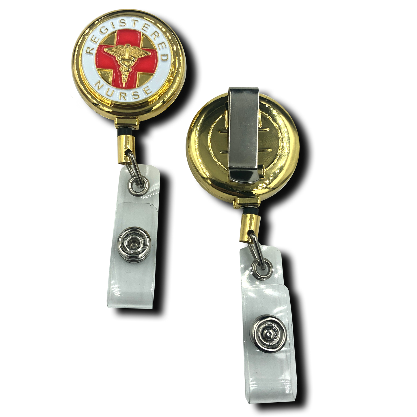 CL8-06 Registered Nurse RETRACTABLE metal ID reel RN