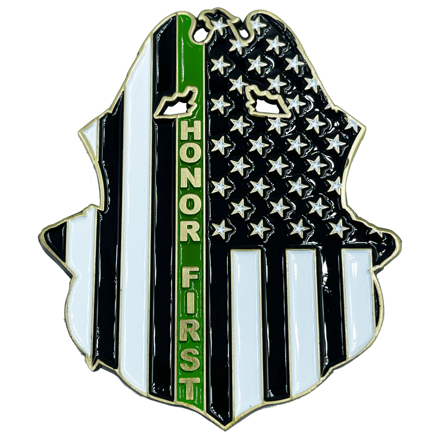 MM-006 CBP Border Patrol Agent BPA Thin Green Line Challenge Coin Man of Steel