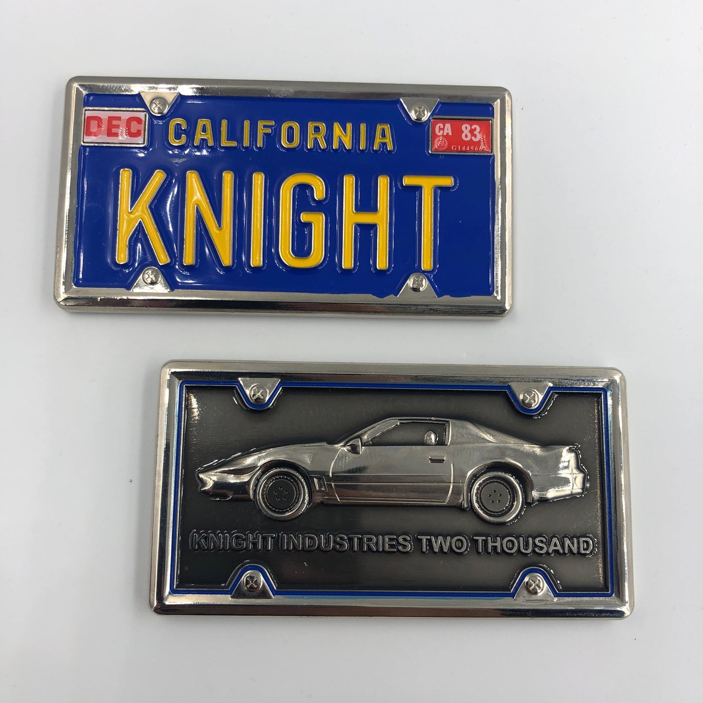 KK-017 Knight Rider KITT License Plate Challenge Coin Medallion