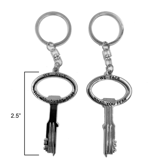 EE-021 Silver Prison Jail Key bottle opener keychain challenge coin Correctional Officer CO Corrections thin gray line