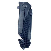 GL3-017 Mandalorian Inspired 3-in-1 Police Tactical Rescue knife tool knife Star Wars parody with Seatbelt Cutter, Steel Serrated Blade, Glass Breaker