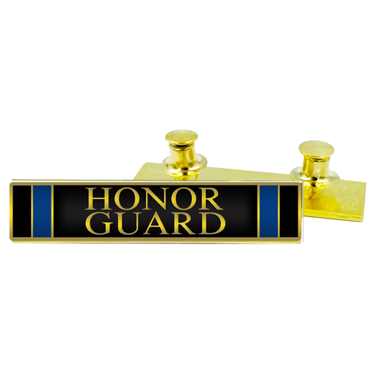 PBX-010-B Honor Guard commendation bar pin Thin Blue Line Police Uniform LAPD BPD NYPD CBP and more