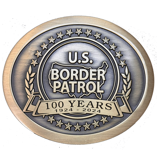 ZB2-006 Border Patrol Agent 100th Anniversary Centennial Belt Buckle BPA Border Patrol Agent