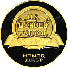 EL0-005 100th Anniversary Centennial Border BPA Patrol Agent Challenge Coin