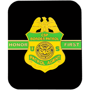 BL4-020 Border Patrol Agent Honor First silicon rubber coaster