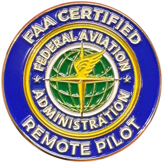 BL18-017 FAA Certified Drone Pilot Remote Pilot lapel pin Federal Aviation Administration Seal