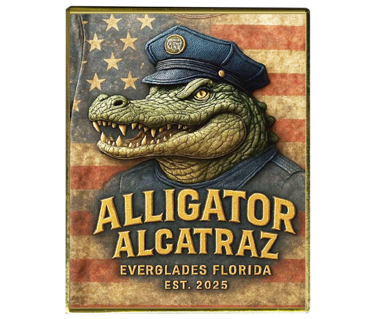 EL8-11 Alligator Alcatraz Challenge Coin FHP FWC FDLE ICE Border Patrol Everglades Florida