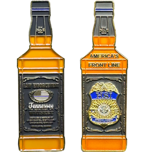 FF-021 Thin Blue Line HSI Special Agent Challenge Coin