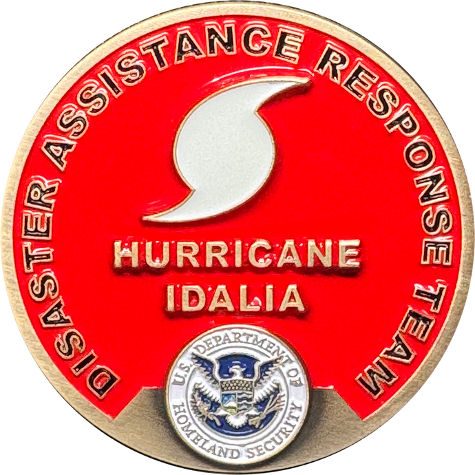 JJ-012 Hurricane Idalia DART Disaster Assistance Response Team Sheriff CBP FEMA Challenge Coin