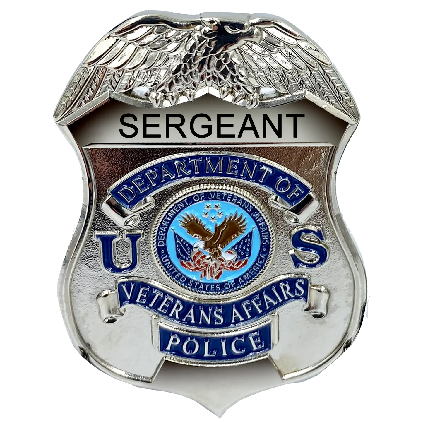 PBX-004-G VA Veterans Affairs Administration lapel pin for SERGEANT Police Officer