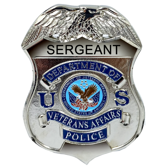 PBX-004-G VA Veterans Affairs Administration lapel pin for SERGEANT Police Officer