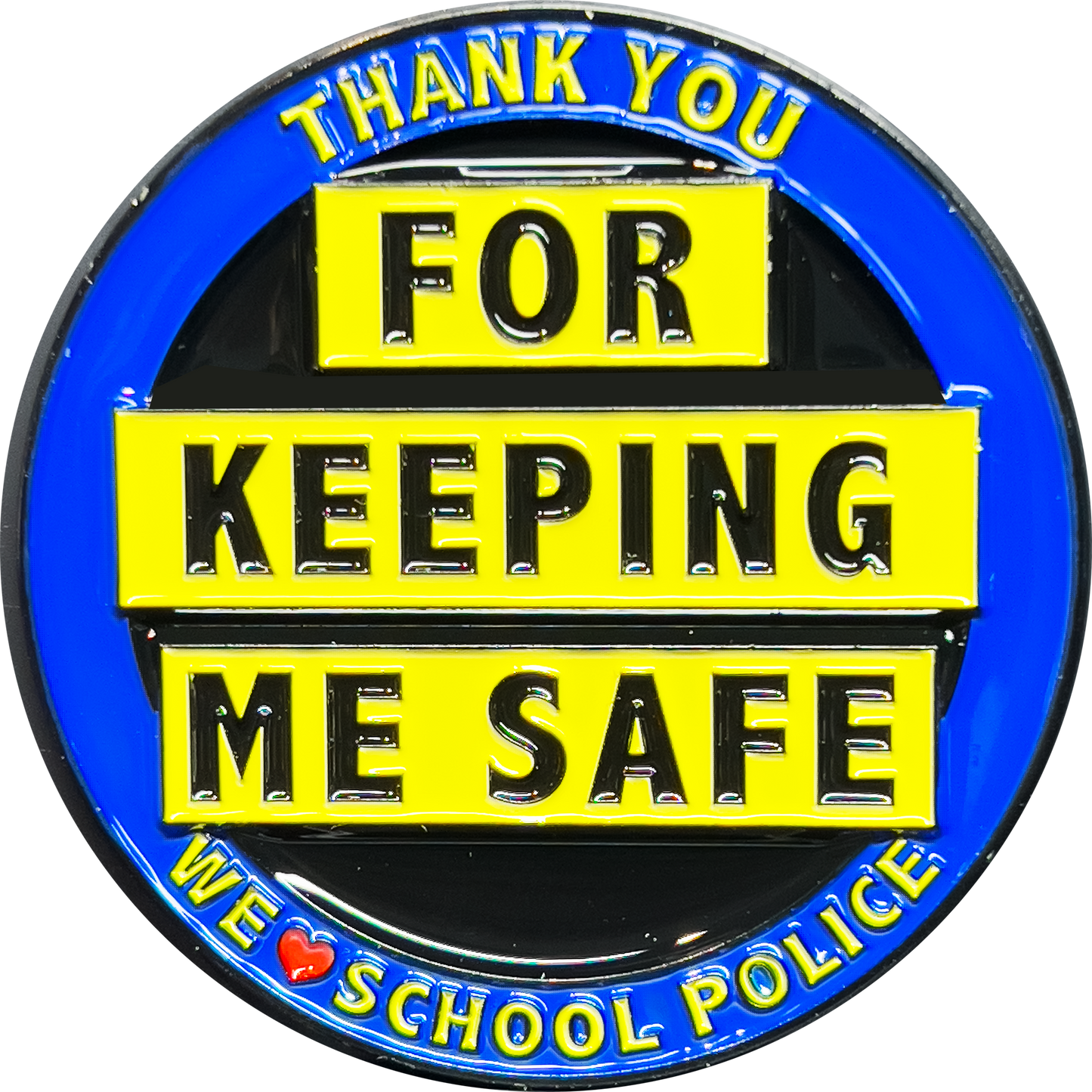 EL3-010 School Resource Officer School Police Thank You Appreciation Coin Challenge Coin