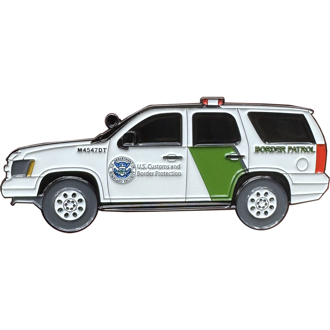 EL20-5 CBP Border Patrol Truck Police Challenge Coin Honor First