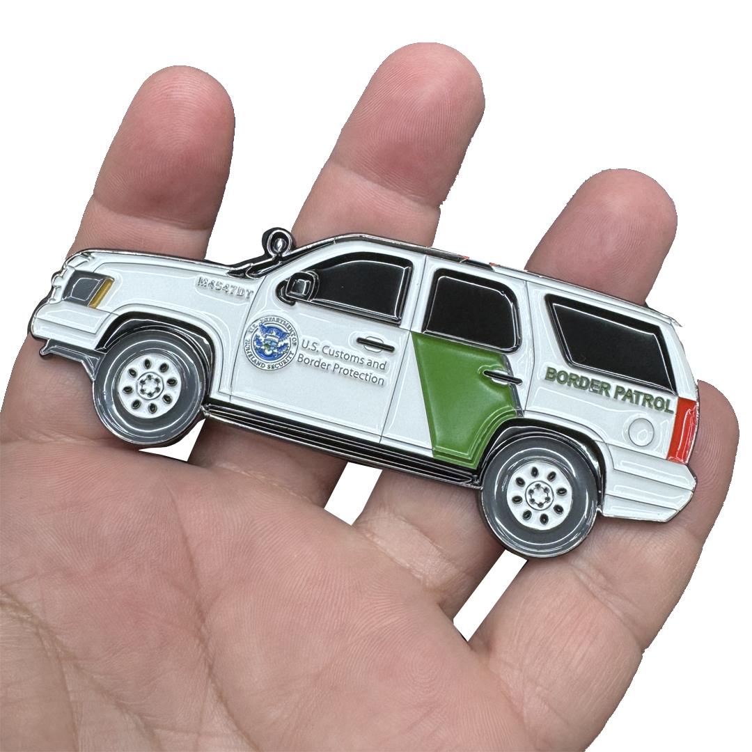 EL20-5 CBP Border Patrol Truck Police Challenge Coin Honor First