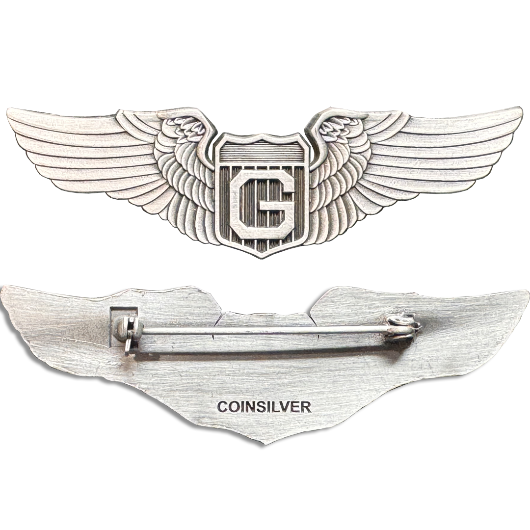 GL16-002 WW2 AAF Glider Pilot Wings pin replica collectible aviation aviator 3 inch