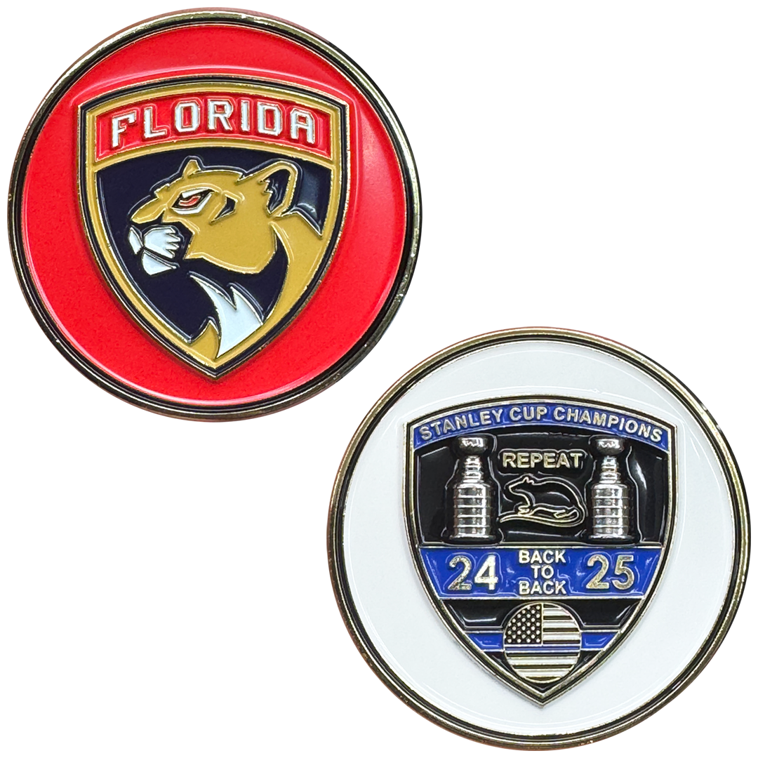 Panthers 2025 Hockey Cup FDLE Miami-Dade Miami FHP Sunrise Fort Lauderdale Florida Police Challenge Coin