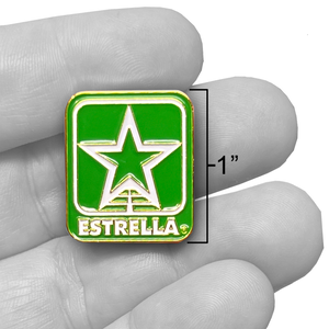 EL11-018 Estrella Insurance Agent Franchisee  star logo green Lapel Pin