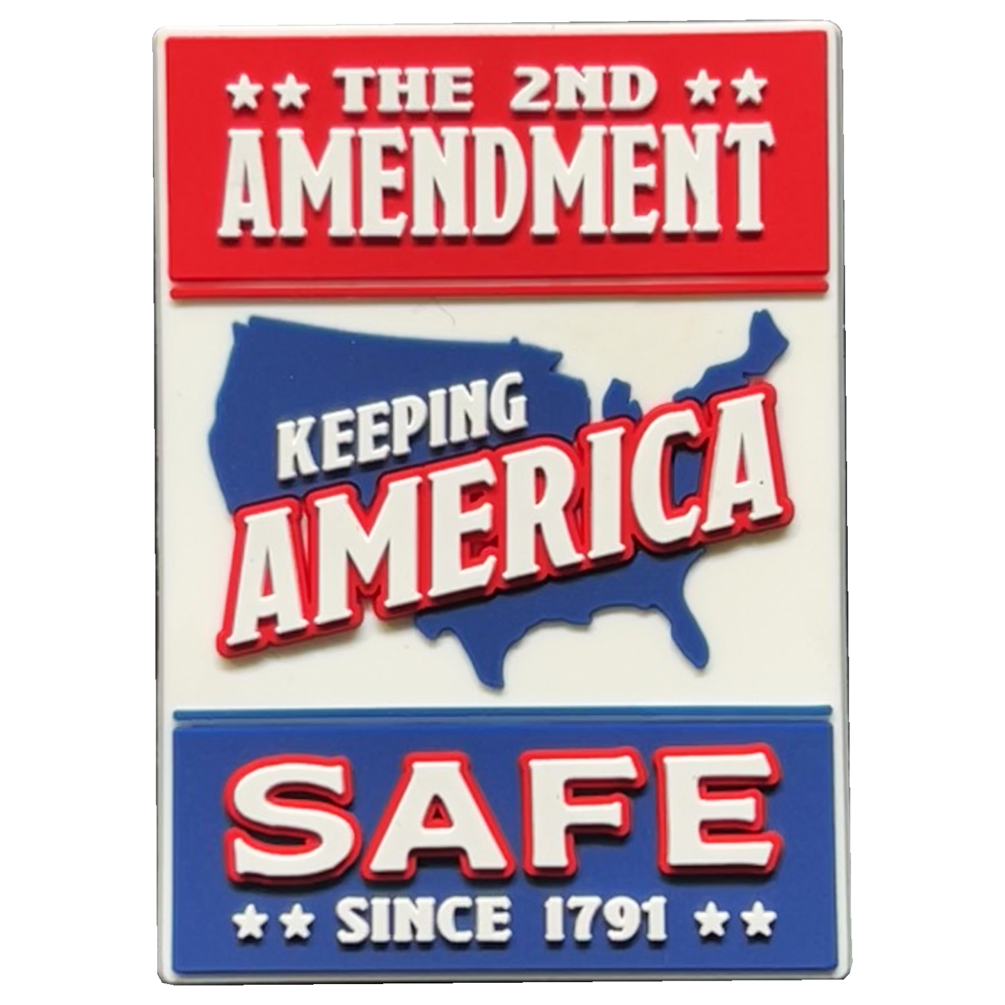 GL1-002 2nd Amendment Keeping America Safe Since 1791 Challenge Coin style Magnet 2A