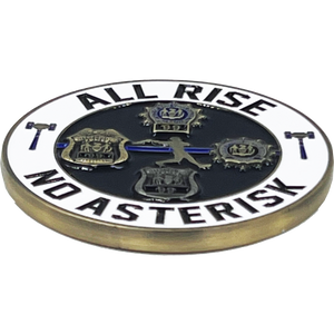 GL12-001 All Rise 99 NYPD Challenge Coin The Judge Officer Sergeant Detective District Attorney DA