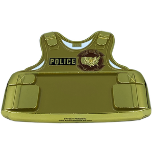 EL6-009 Air & Marine Operations AMO Interdiction Agent CBP Body Armor 3D Challenge Coin
