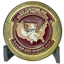 BL5-010 Air and Marine Challenge Coin AMO Agent CBP Air Branch Marine Branch Interdiction Enforcement Aviation