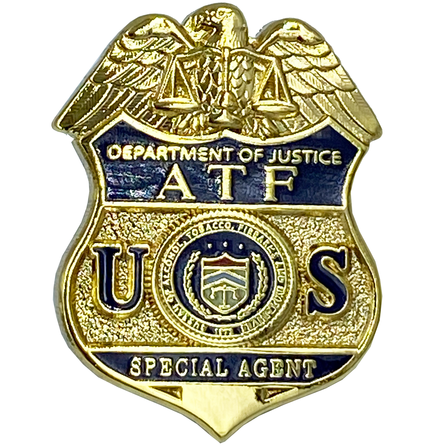 CL-009 ATF Special Agent Pin with deluxe spring loaded clasp