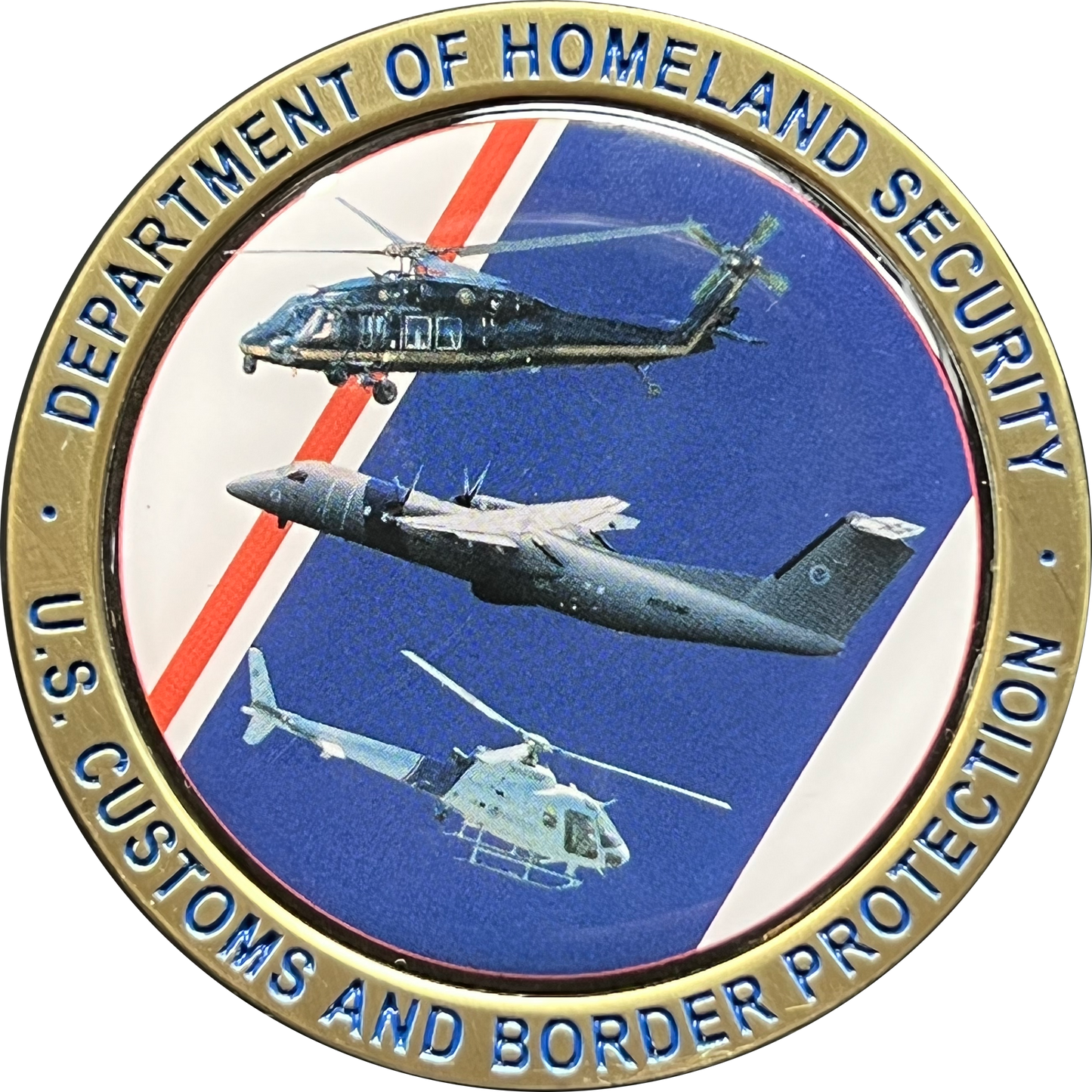 GL2-011 CBP Air and Marine Operations AMO Air Interdiction Agent AIA Homeland Wings Challenge Coin