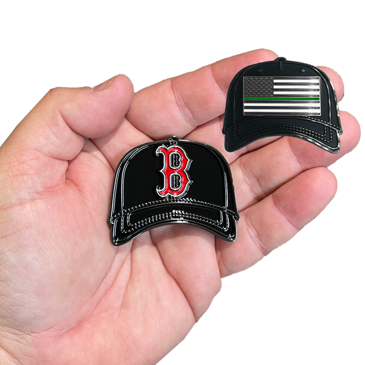 GL09-004 Boston Massachusetts Border Patrol Army Marines Thin Green Line Challenge Coin Police BPD