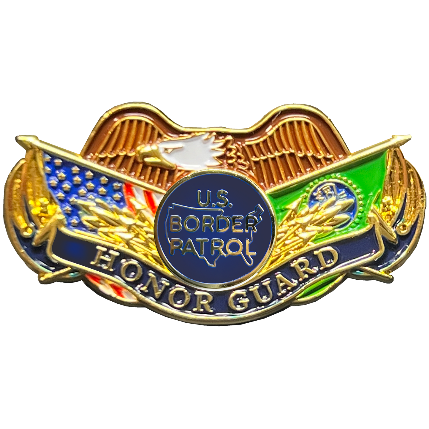 GL6-005 Border Patrol Agent Honor Guard CBP BPA off duty lapel pin non-uniform wear Honor First pin
