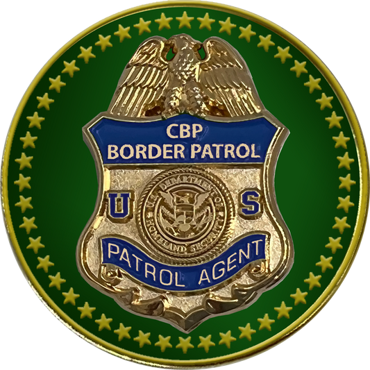 BFP-008 Border Patrol Agent CBP Honor First Lapel Pin cloisonné with dual pin posts BPA