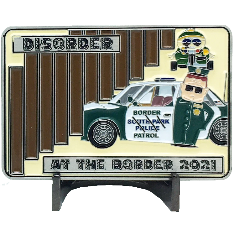 BL10-009 President Joe Biden Disorder at the Border Patrol Agent Challenge Coin BPA CBP Wall