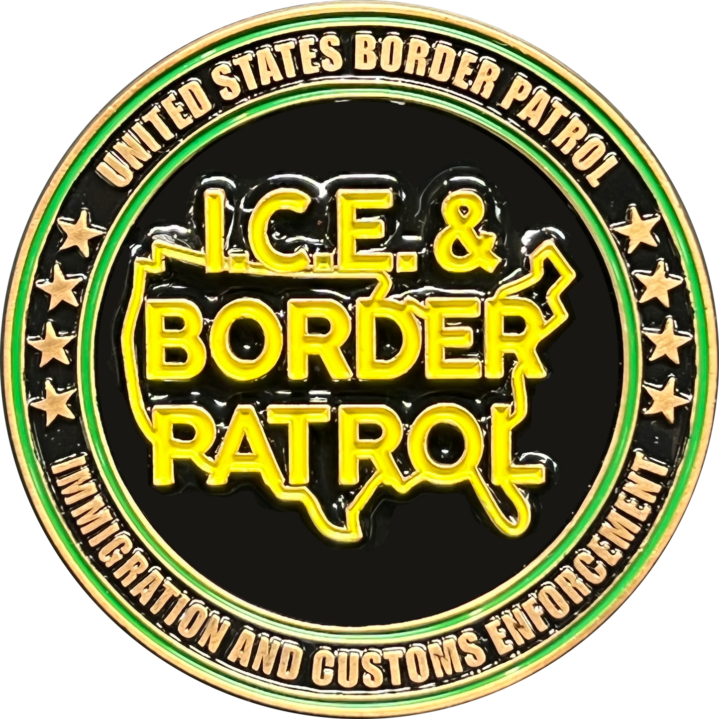 DL13-003 ICE and Border Patrol Border Crisis Joint Operations Challenge Coin 2021 2022