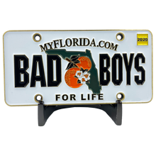 CL7-13 Bad Boys City of Miami Police Department inspired Florida License Plate Challenge Coin Will Smith Martin Lawrence